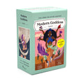 Modern Goddess Tarot box with illustrations of women and cacti on a white background