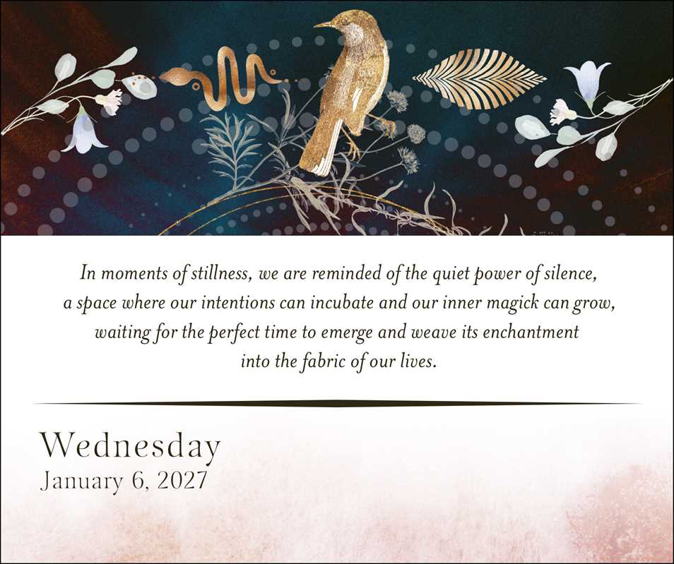 Year of the Witch 2027 Day-to-Day Calendar