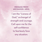 Message from Archangel Ariel on a pink background