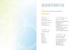 Table of contents for a book or guide with a gradient background