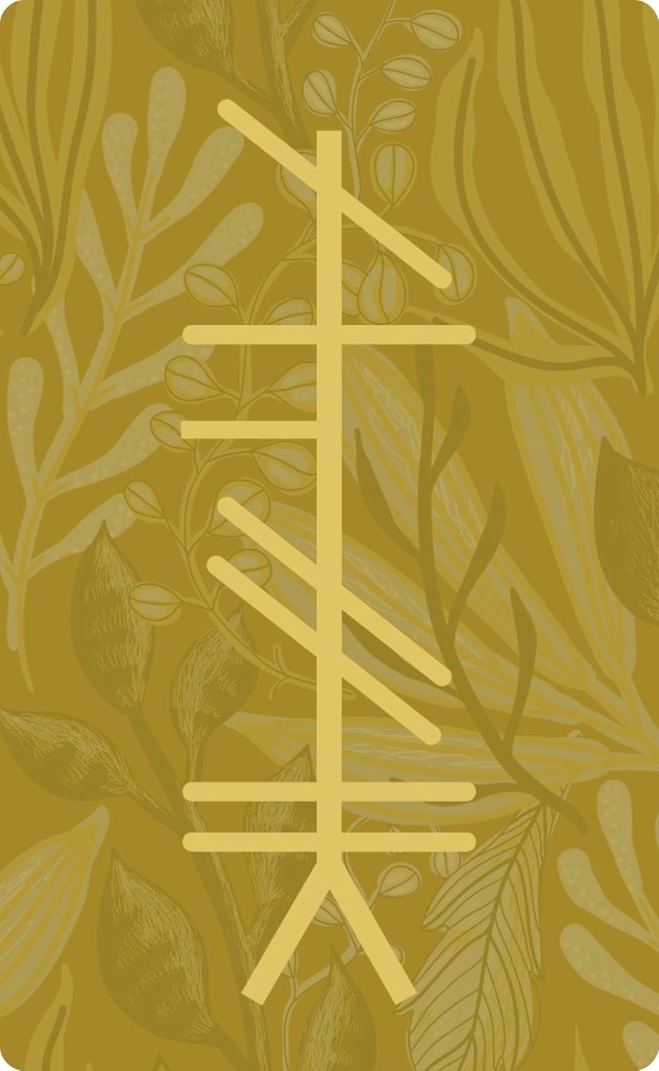 Gold floral design on a gold background