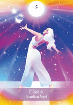 Card featuring a Guardian Angel with a star and colorful background, labeled 'Closure'.