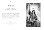 Illustration of 'The Magician' tarot card with text explaining its meaning.
