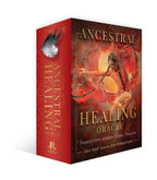 Ancestral Healing Oracle book box with dragon design on a white background