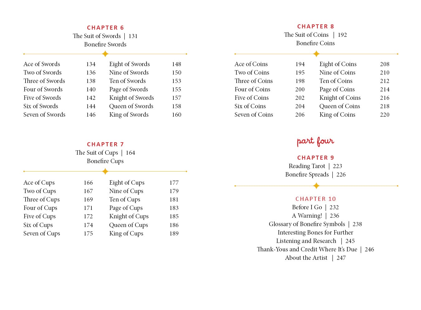 Table of contents for a book or digital resource with chapter headings and page numbers.