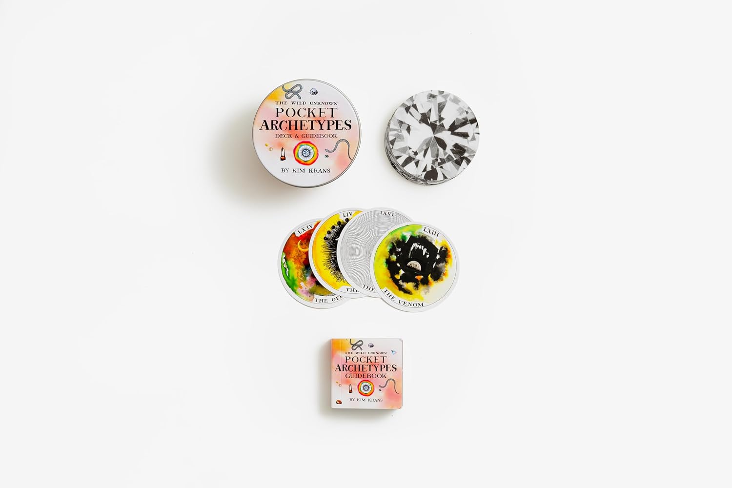 Set of 'Pocket Archetypes' cards on a white background
