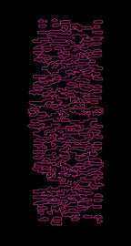 Pink abstract pattern on a black background