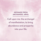 Message from Archangel Ariel on a pink background