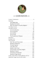 Table of contents for a book or document with a decorative illustration at the top.