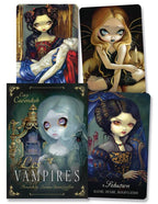 Four illustrated book covers featuring gothic-style characters with detailed backgrounds.