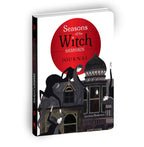 Journal titled 'Seasons of the Witch Samhain' with a red circle and black text on a white background