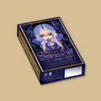 Box for 'Oracle of Shadows & Light' with a stylized illustration on a beige background