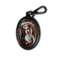 Sainte Rita Black Keychain