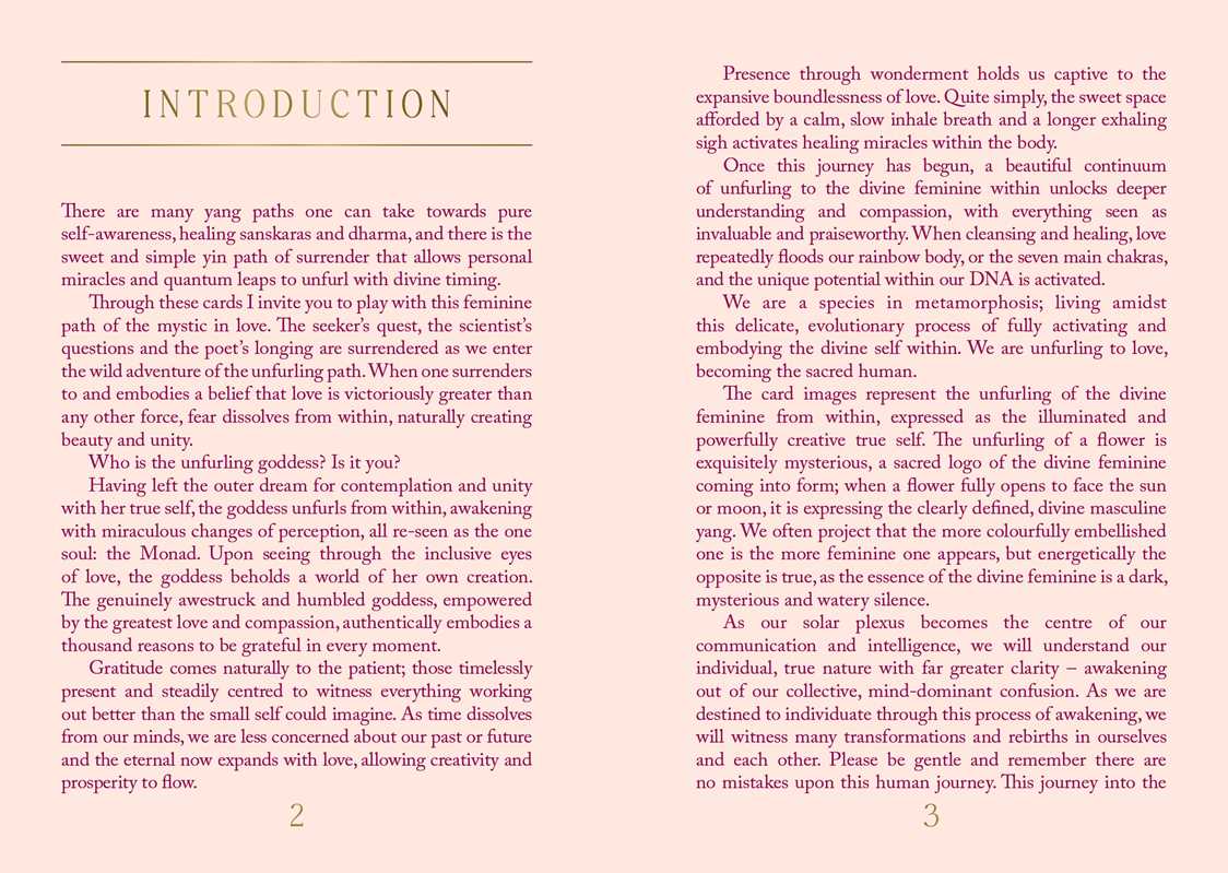 Unfurling Goddess Inspiration Cards