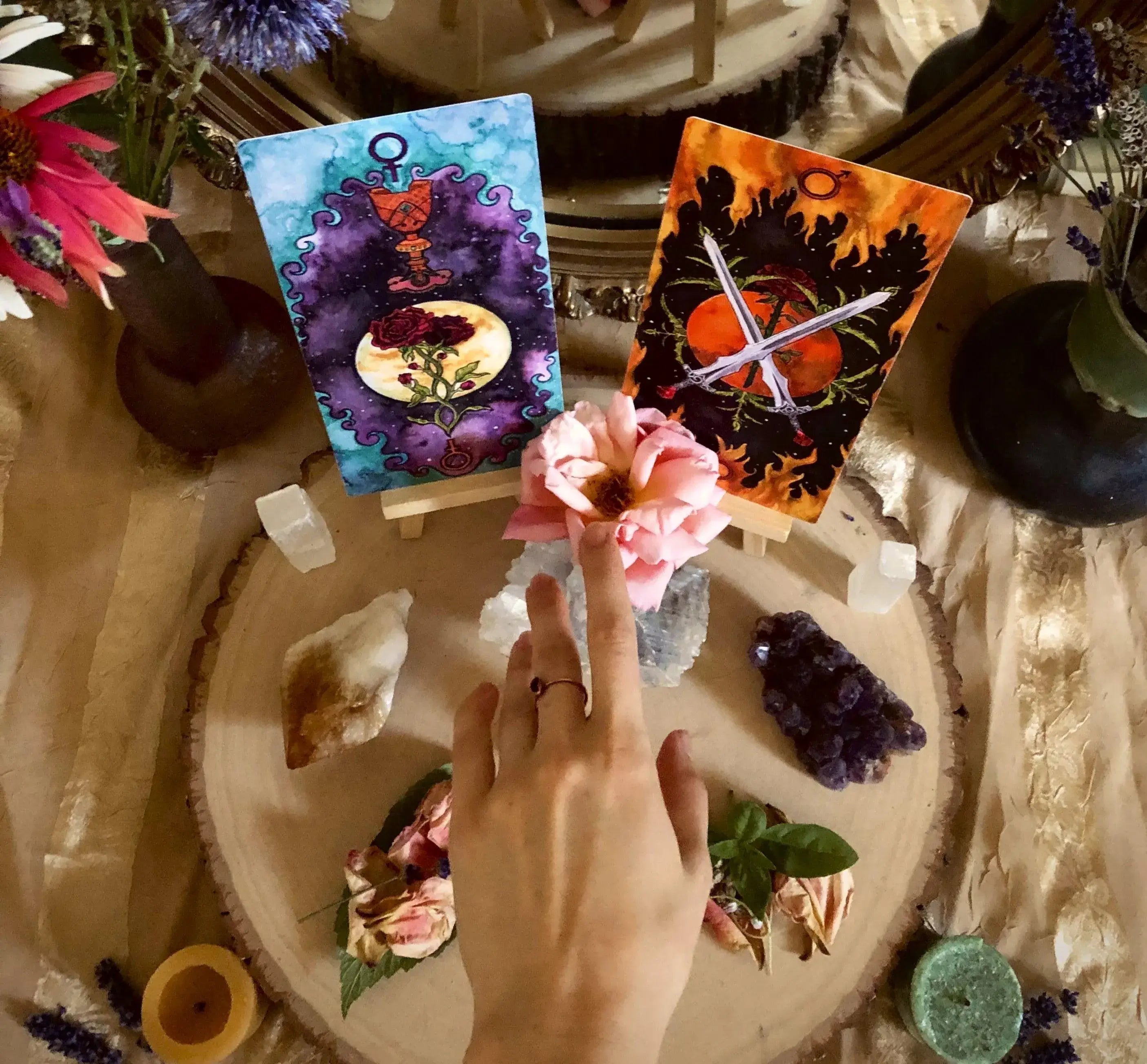 Celestial Influence Altar and Oracle Deck