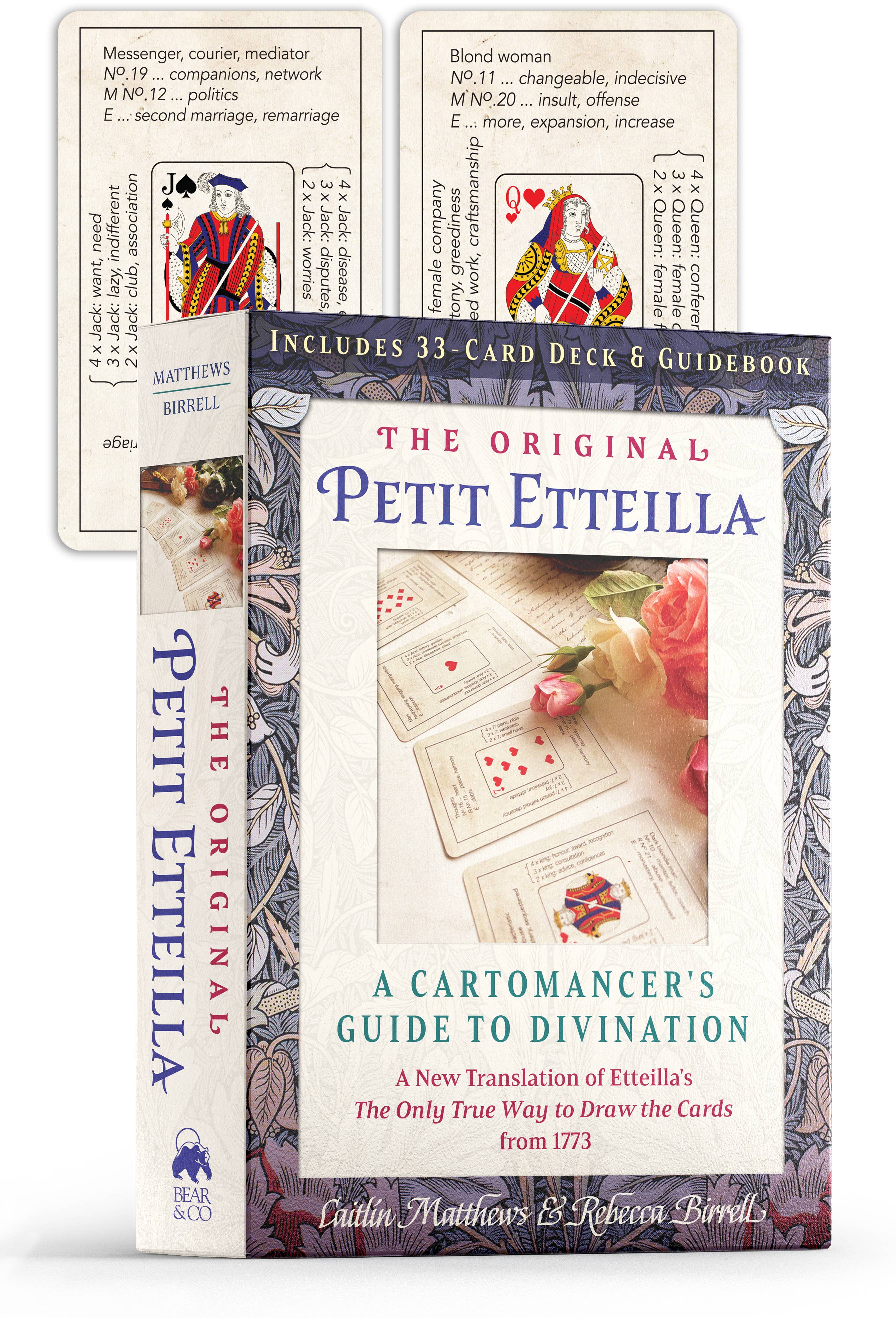 The Original Petit Etteilla tarot card set with packaging and guidebook.