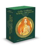 Box for 'Celtic Goddesses, Witches and Queens' Oracle with a woman's face on the cover.