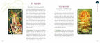 Two tarot cards with descriptions on a white background
