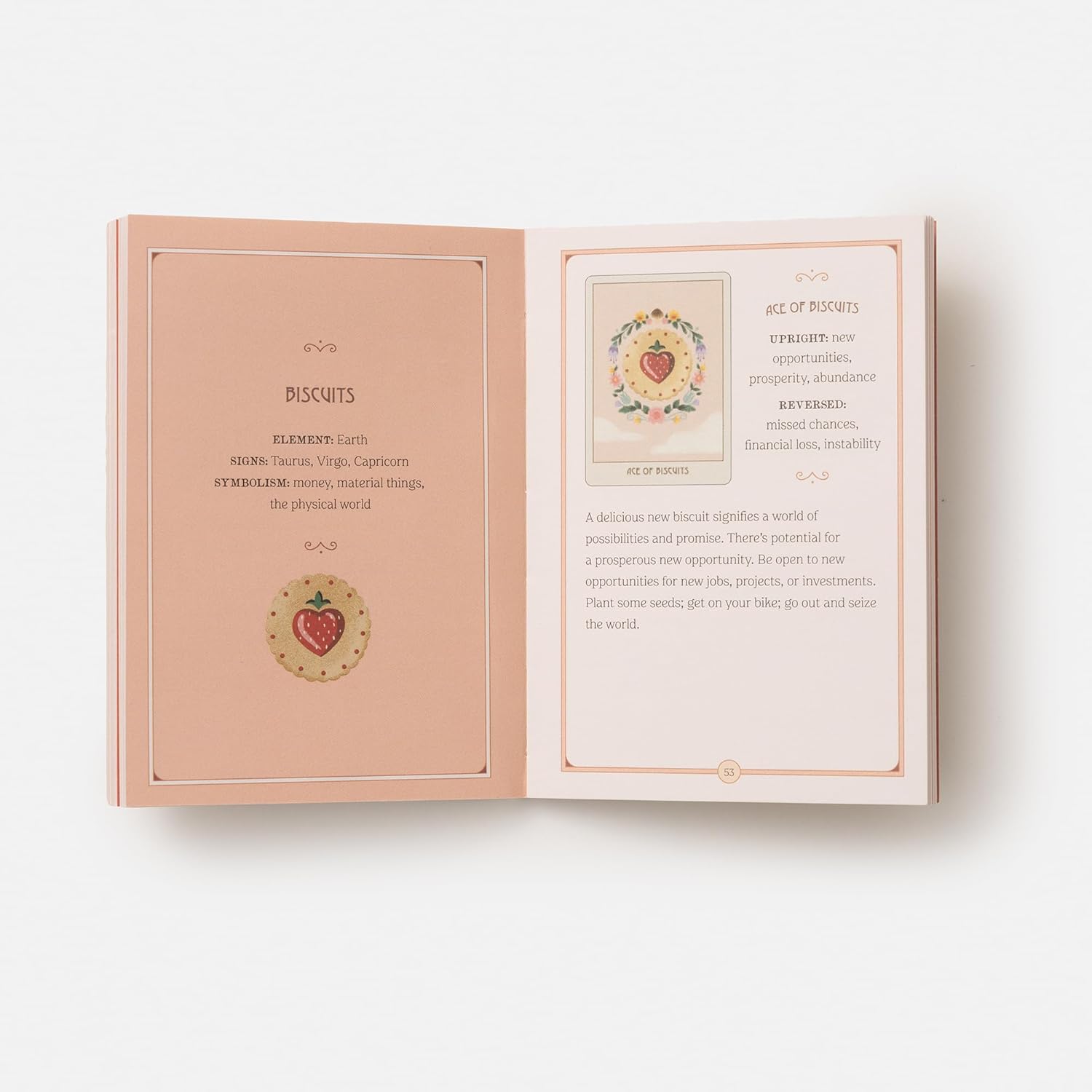 Open book with decorative pages on a white background