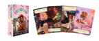 Set of tarot cards with a box labeled 'Friendship' on a white background