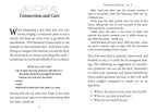Text page from a book or manual titled 'Connection and Care' with instructions on integrating a new deck.