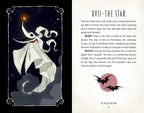 Illustration of a fairy with a glowing star on a dark background, accompanied by text explaining the astrological meaning of 'The Star'.