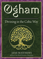 Book cover of 'Ogham: Divining in the Celtic Way' with a tree design and text.