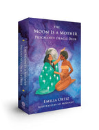 Pregnancy Oracle Deck packaging with two women and a starry night design.