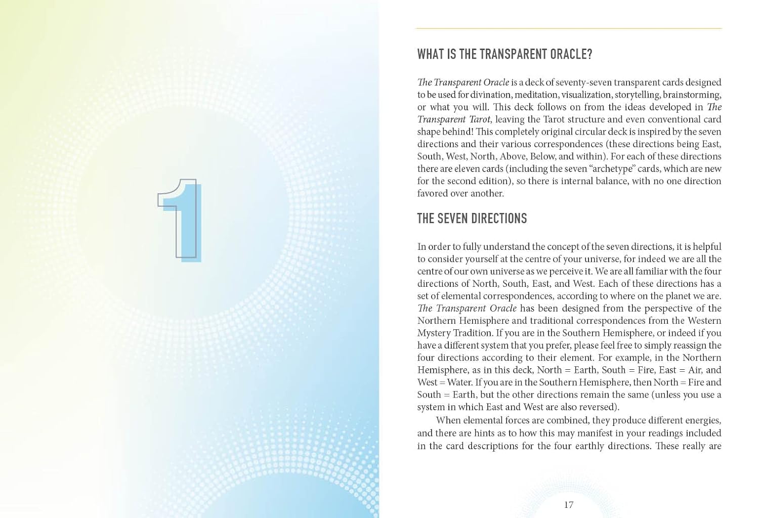 Text page with heading 'What is the Transparent Oracle?' and descriptive text on a gradient background.