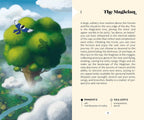 Illustration of a large tree with a bird perched on it, surrounded by clouds and nature, with text on the right side.