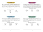 Pages from a book or guide on tarot card meanings with text and symbols.