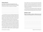 A printed worksheet or booklet page with the title 'Visualize It' at the top, multiple paragraphs of black text, and a blue header reading 'Write It Out' with a checklist prompt. The page is photographed against a white background.
