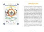 Page from a book or magazine featuring a tarot card illustration and text on 'The Major Arcana'.