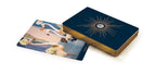 Decorative box with a sunburst design on a white background