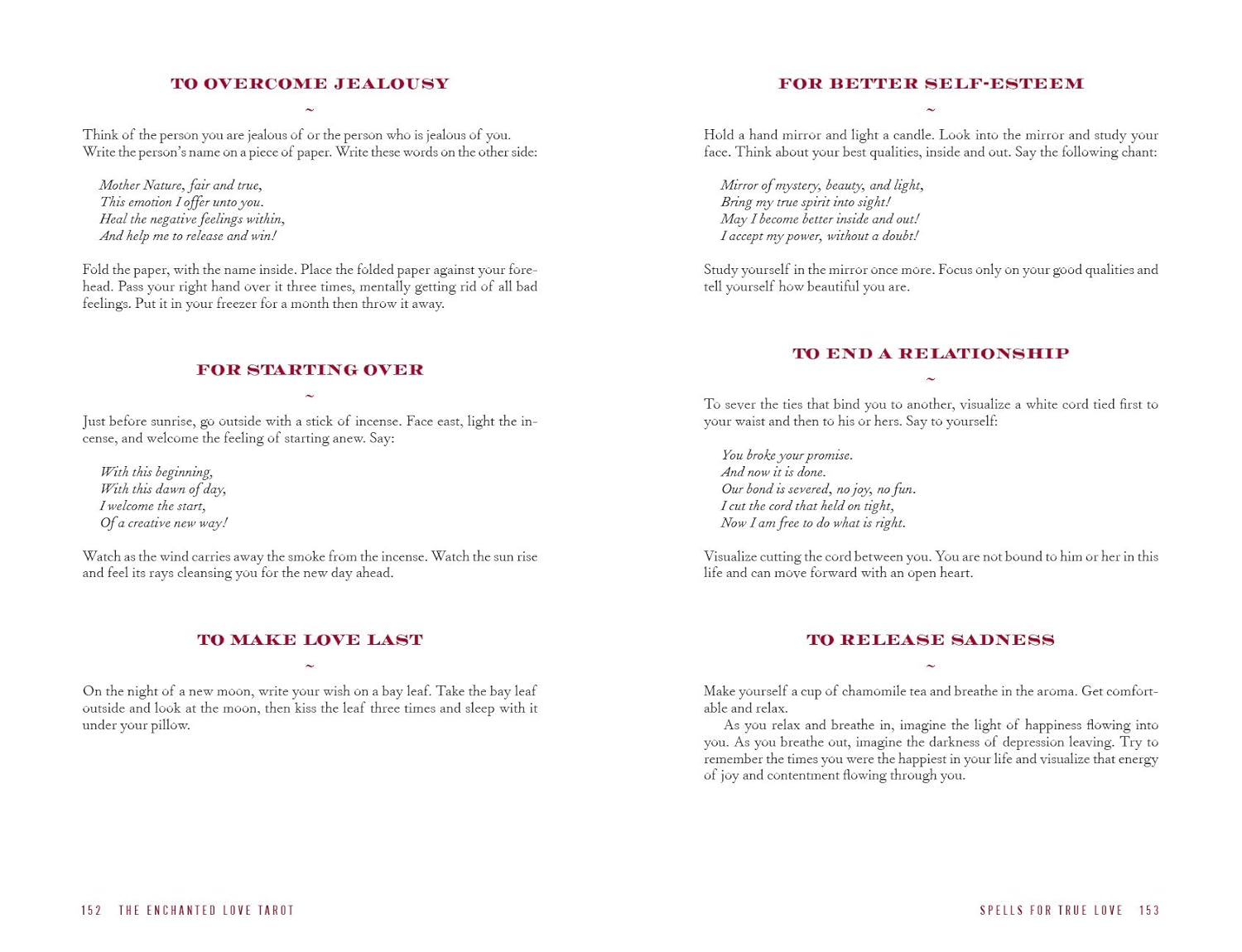 Instructions for various life situations on a white background