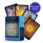 Psychic Tarot Pocket Oracle Deck with cards and packaging on a white background