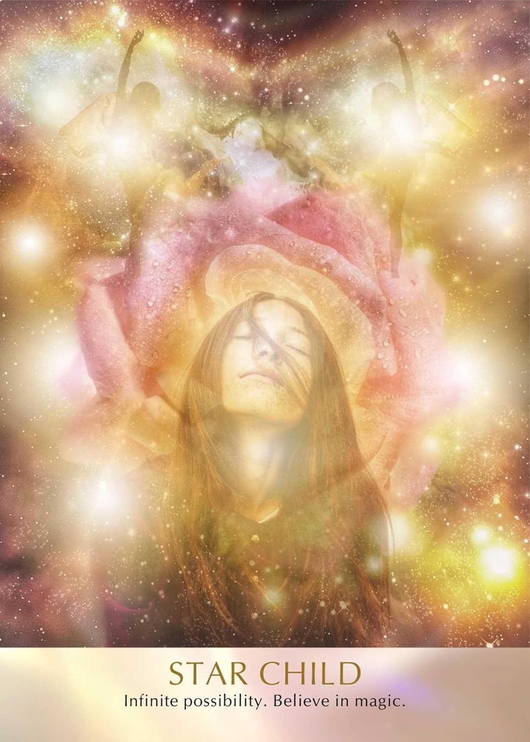 Artistic depiction of a person with a cosmic background and text 'Star Child' at the bottom.