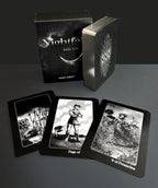 Nightfall tarot card set with cards displayed on a dark background