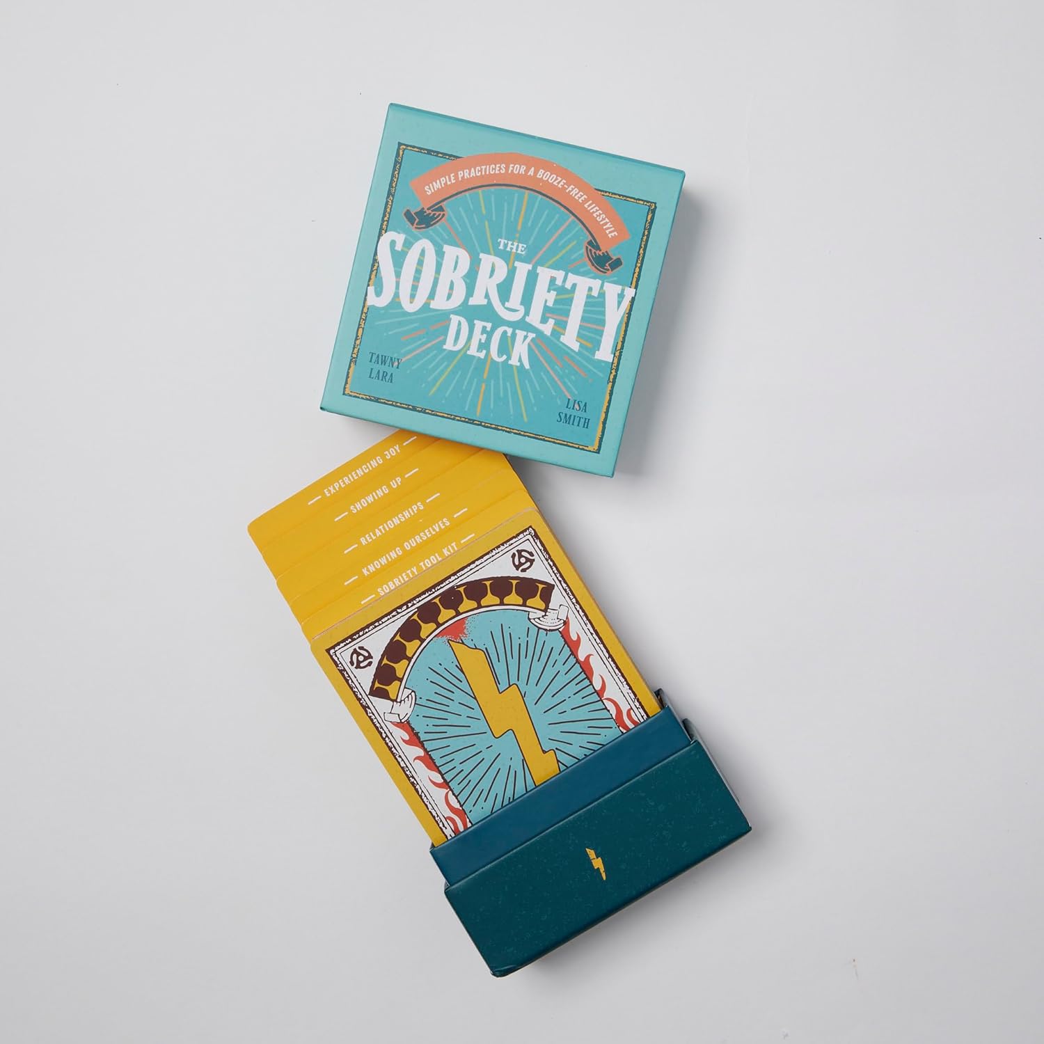 Sobriety Deck card game packaging on a light gray background