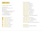 Table of contents for a book or document with chapter titles and page numbers.