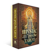 Mystic Psyche Tarot box with intricate design and text on a white background