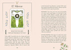 Page from a book or magazine featuring a tarot card illustration titled 'Mirror' with text and design elements.