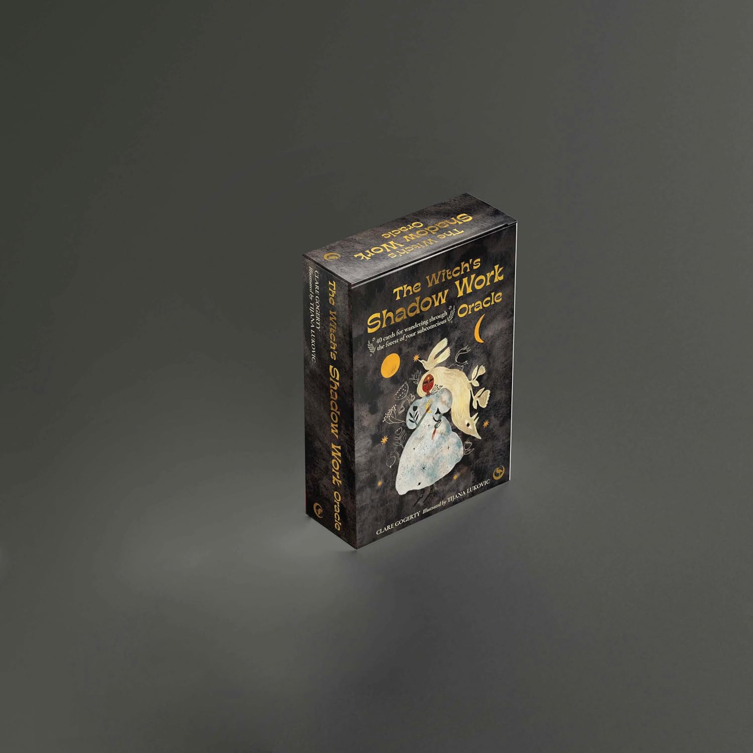 Box for 'The Witch's World Shadow Oracle' on a dark gray background