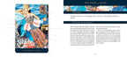 Tarot card titled 'The Page of Cups' with a colorful illustration of a person in a flowing garment.