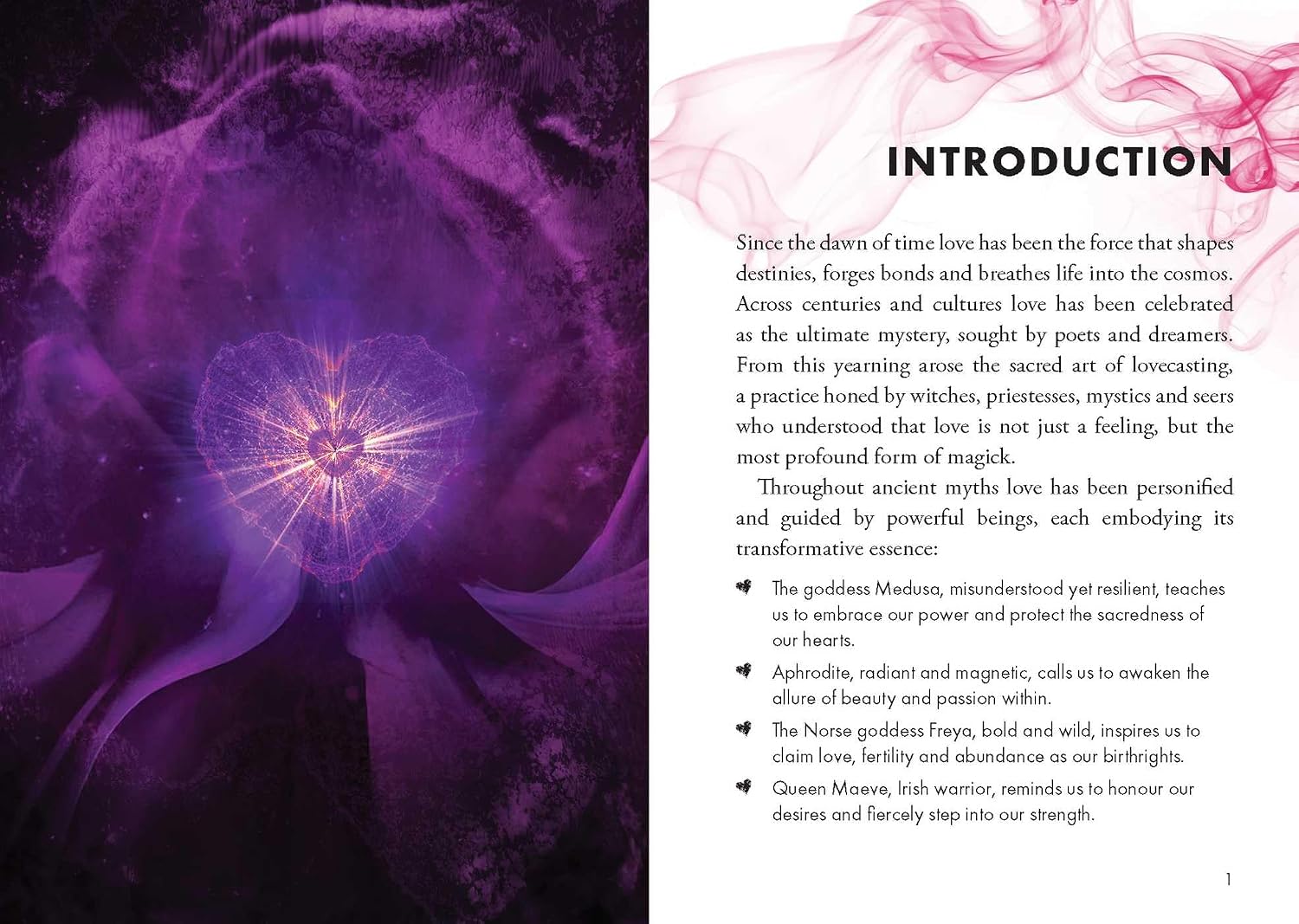 Page from a book or magazine with a purple abstract design on the left and text on the right, titled 'Introduction'.