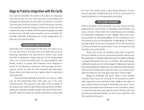 Page from a book or guide on using cards for meditation and integration, with text and a card icon.