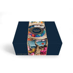 Couture Tarot box with colorful design on a white background