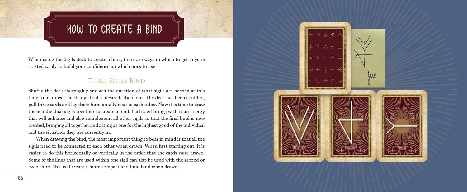 Book page with text and wooden block letters spelling 'WIZARD' on a blue background