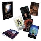 Set of oracle cards with a book titled '13 Sacred Nights Oracle' on a white background
