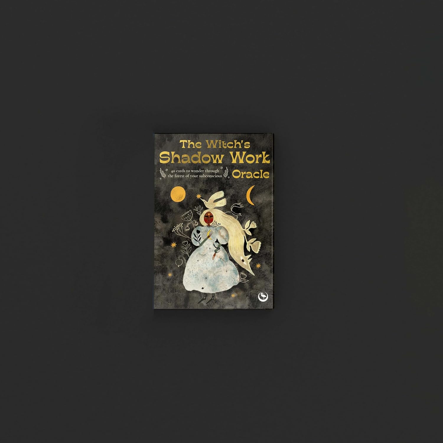 Book cover of 'The Witch's Shadow Work Oracle' on a dark background